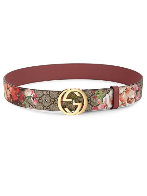 gucci flower belt women's.